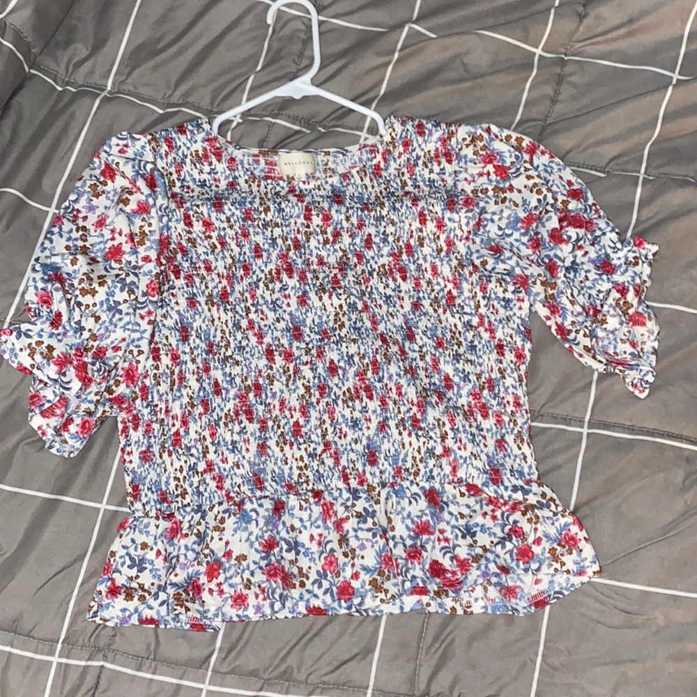 Floral Blouse, Great For Work or Casual